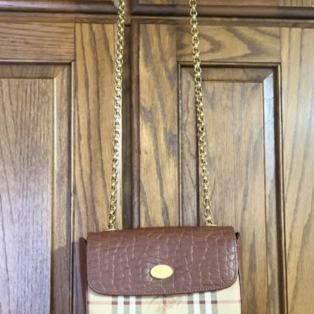Auth. Prorsum RARE Mini Burberrys Nova Check Leather Trims Shoulder Bag - Picture 3 of 8